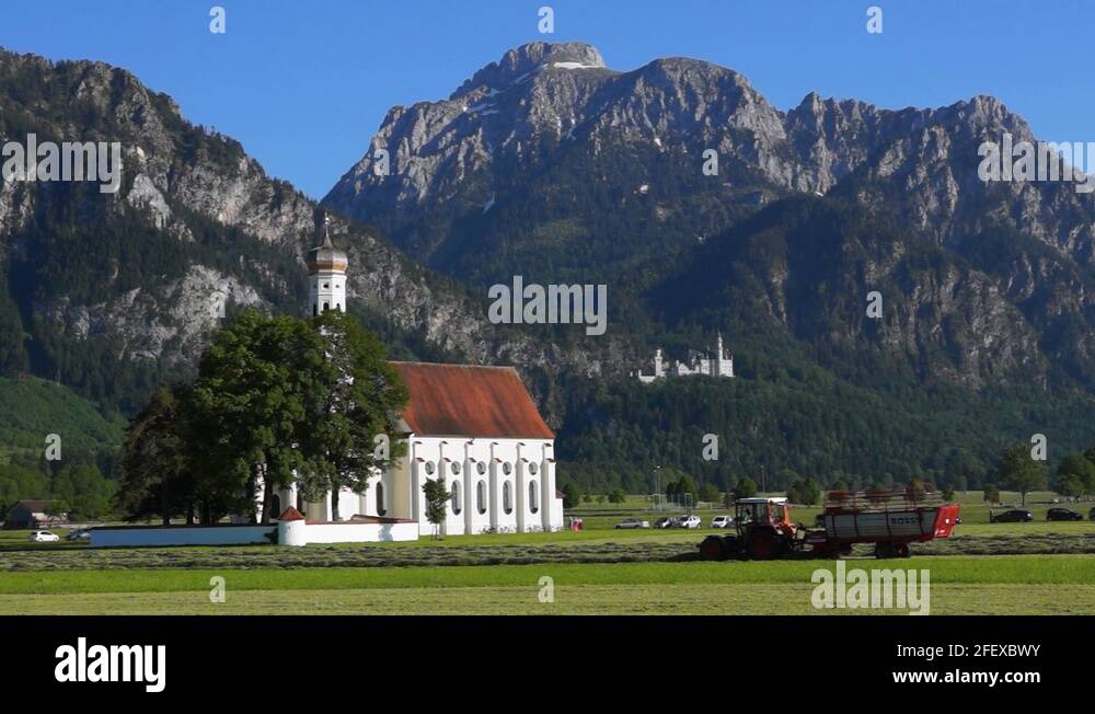 st coloman pilgrimage church neuschwanstein castle Stock Video Footage ...