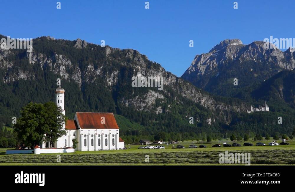 st coloman pilgrimage church neuschwanstein castle Stock Video Footage ...