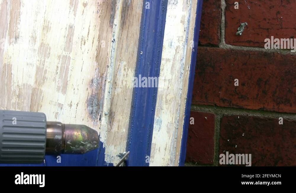 Removing paint from a door Stock Videos & Footage HD and 4K Video
