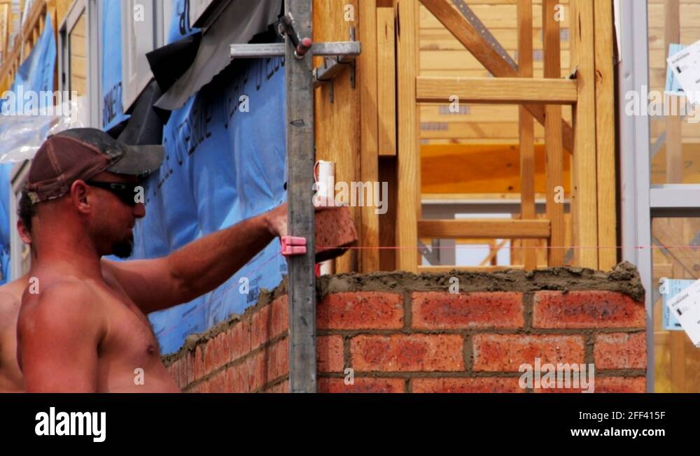 australian bricklayers Stock Video Footage Alamy
