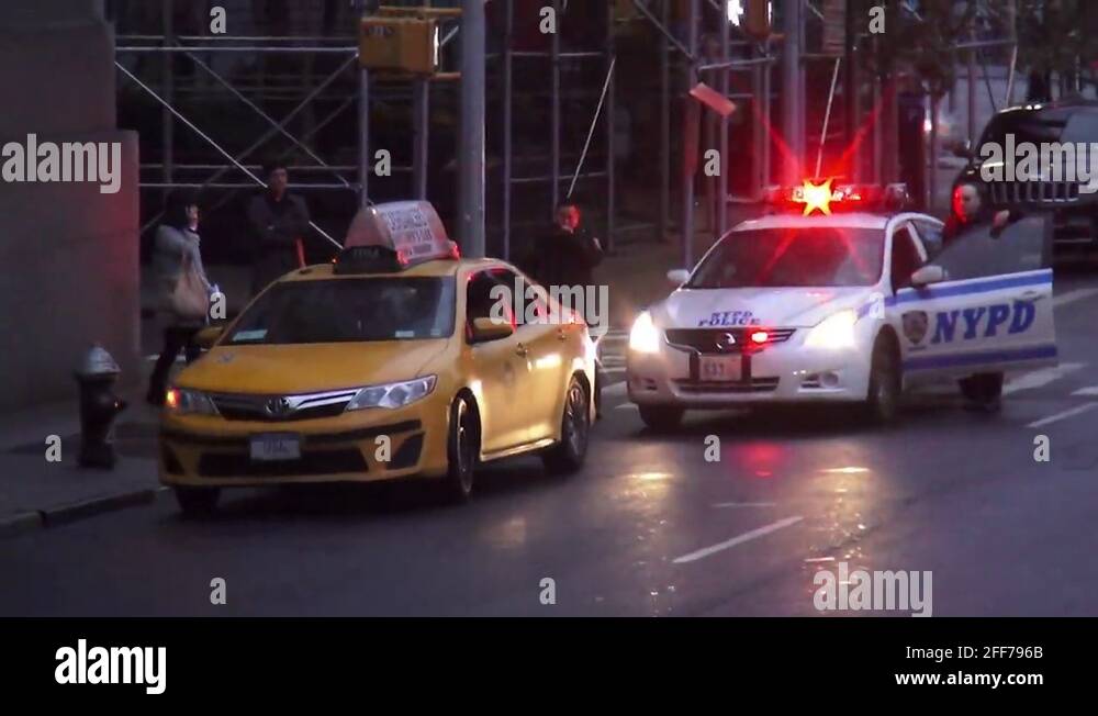 NYPD Police car Stock Video Footage - Alamy
