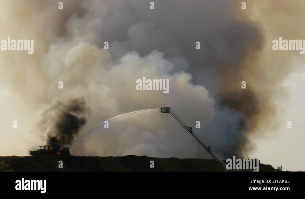 Compost Fire 1 Stock Video Footage Alamy