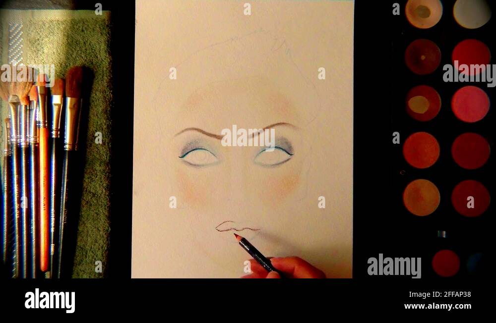 Face Chart Makeup Stock Videos Footage Hd And 4k Video Clips Alamy