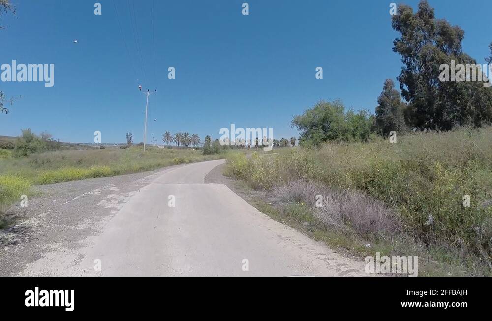 Driving around the Sea of Galilee, Israel Stock Video Footage - Alamy