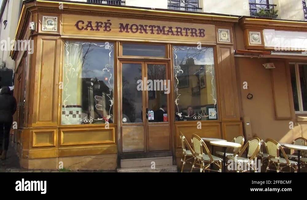 Paris cafe montmartre Stock Videos & Footage - HD and 4K Video Clips