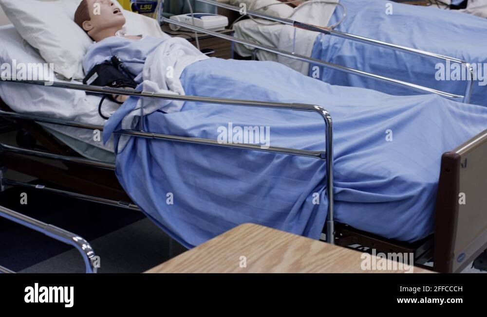 Healthcare Training Medical dummy and nursing students Stock Video