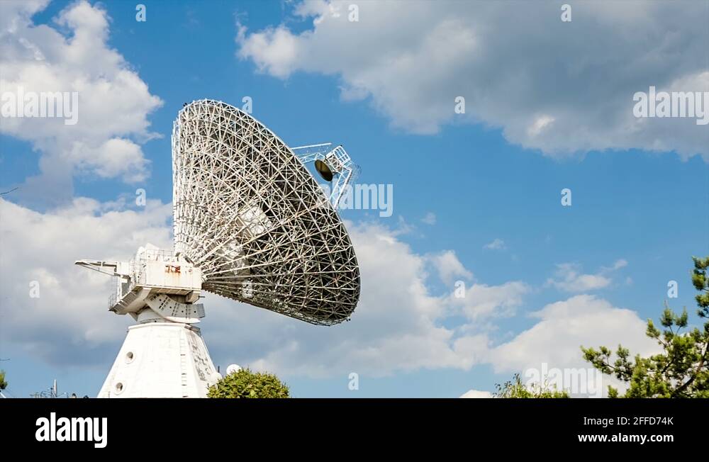 Satellite dish the center of space communication "Azimuth" in Ukraine