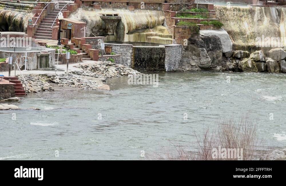 Thermal mineral spring pagosa springs colorado Stock Videos & Footage