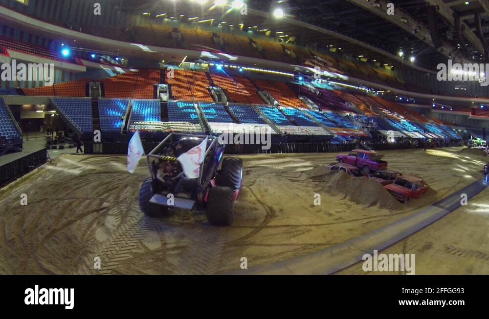 Big Car Drives People By Sandy Autodrome During Show Monster Mania Stock Video Footage Alamy Big Car Drives People By Sandy Autodrome During Show Monster Mania Stock Video Footage Alamy