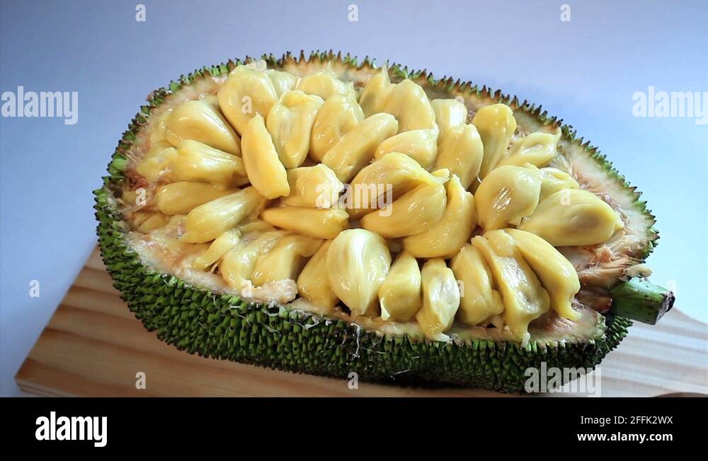 What is jackfruit and how do you eat it stock videos footage hd and