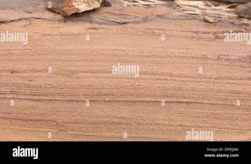 Geology Sedimentary Sandstone laminations Stock Video Footage Alamy
