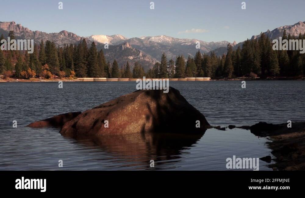 Big Rock Lake Hume King's Canyon Stock Video Footage Alamy
