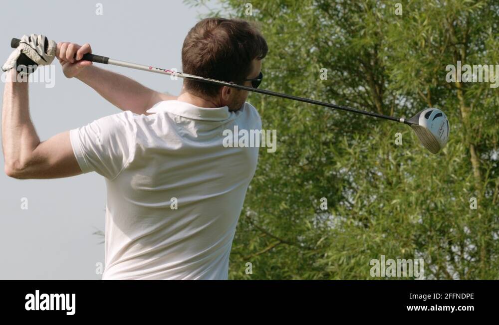 Golfer swinging ball front Stock Videos & Footage HD and 4K Video