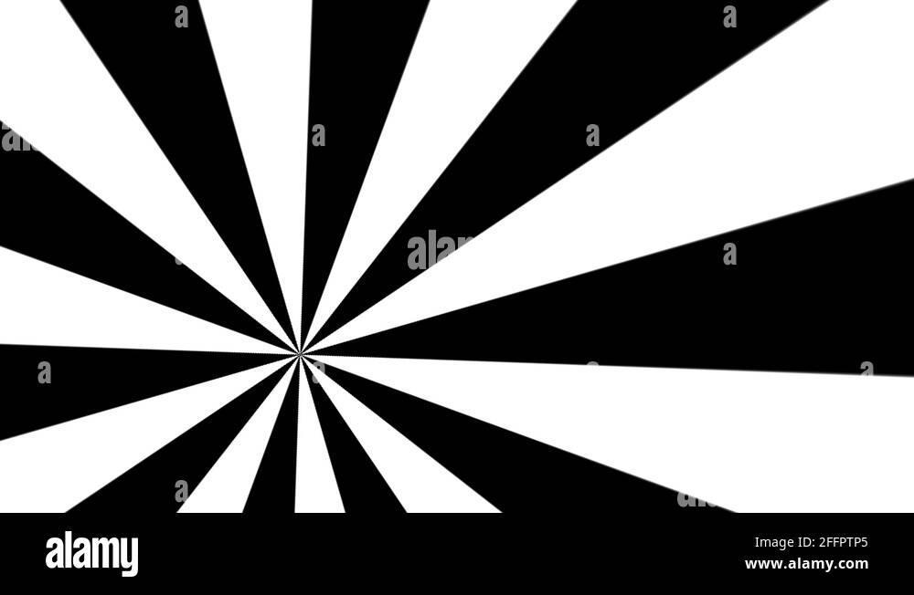 Animation of a black and white spinning Wheel Stock Video Footage - Alamy