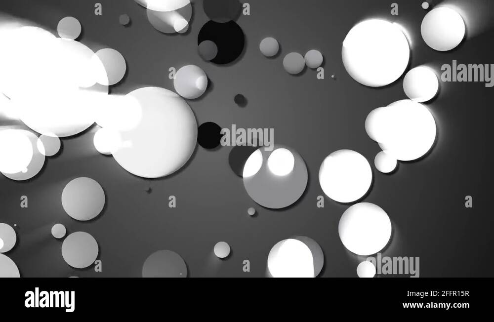 abstract light balls motion grey background Stock Video Footage Alamy