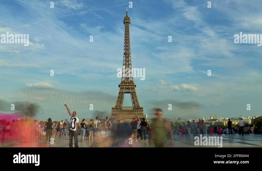 Tourists Photographing The Eiffel Tower Stock Videos & Footage - Hd And 