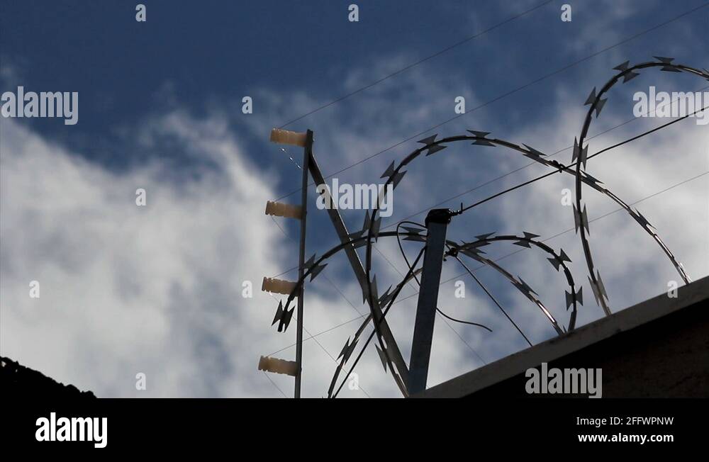 Barbed wire and electric fence Stock Videos & Footage HD and 4K Video