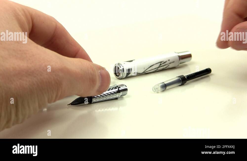 Assemble fountain pen Stock Video Footage Alamy