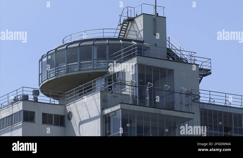 ROTTERDAM Van Nelle Factory tearoom on top + zoom out front facade