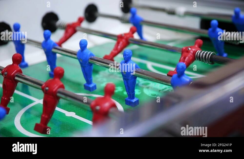 table football, soccer table game Stock Video Footage Alamy