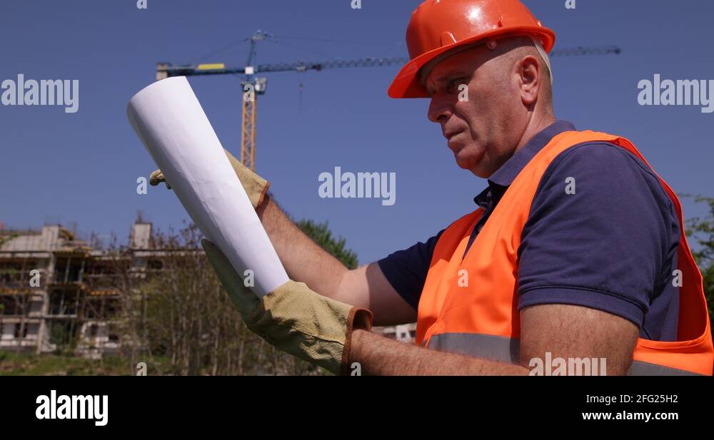 Employee Constructor Verify Building Infrastructure Plan Architectural ...