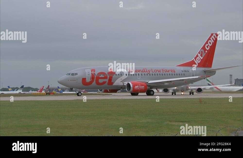 Jet2 side takeoff roll and rotate. G-CELS. 737. 1920x1080 Stock Video ...
