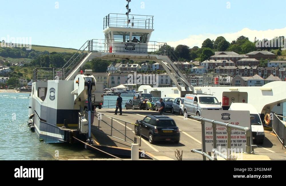 Car ferry river dart dartmouth britain Stock Videos & Footage HD and
