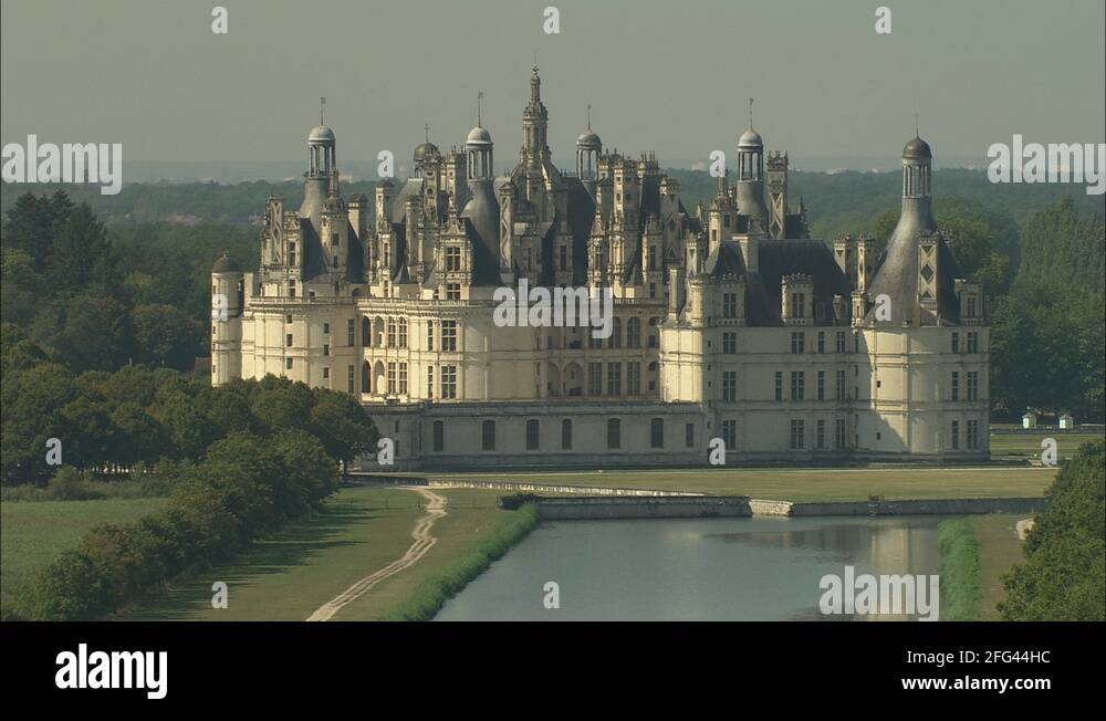 Chateau de chambord aerial Stock Videos & Footage HD and 4K Video