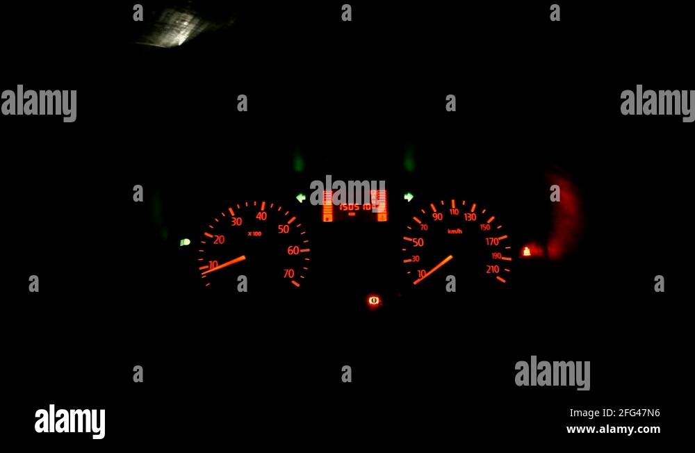 Car is stuck at roadside waiting for help Hazard light is blinking