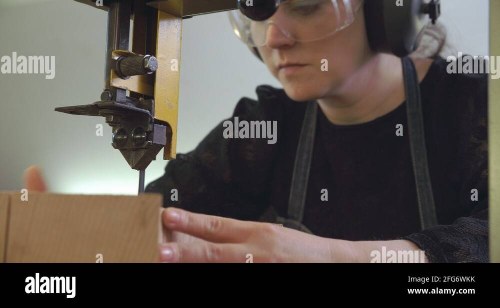 Bespoke Shoemaker Planing Wooden Last For Shoe Using Jigsaw Stock Video ...