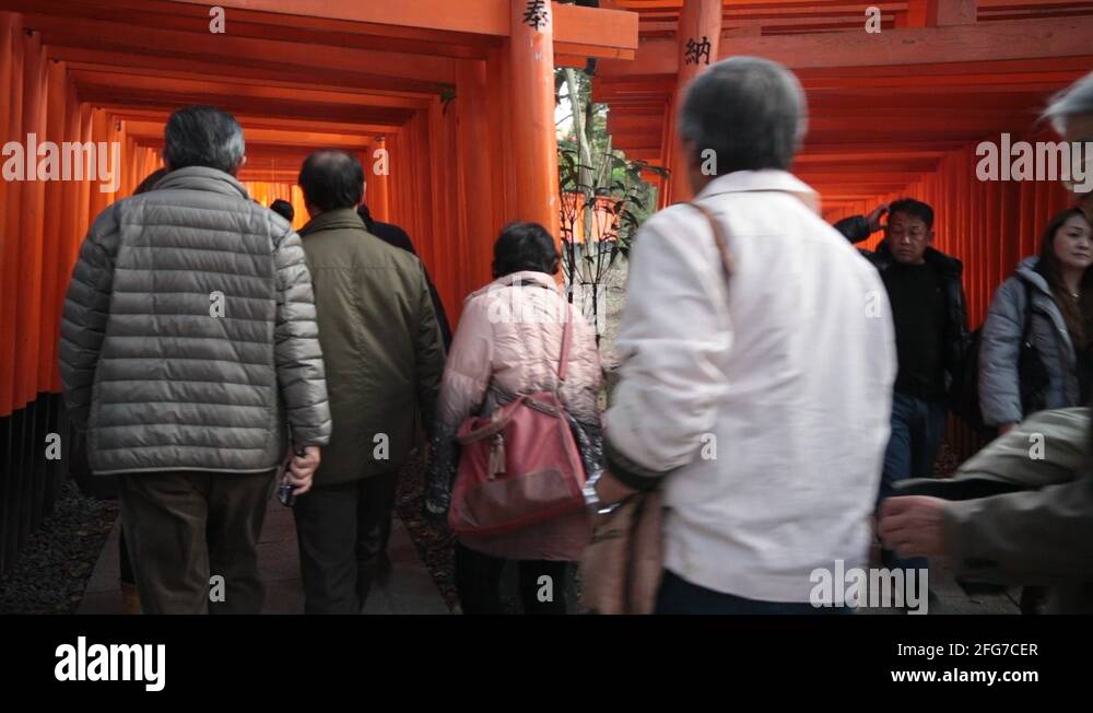 Torii gates in fushimi inari Stock Videos & Footage - HD and 4K Video ...