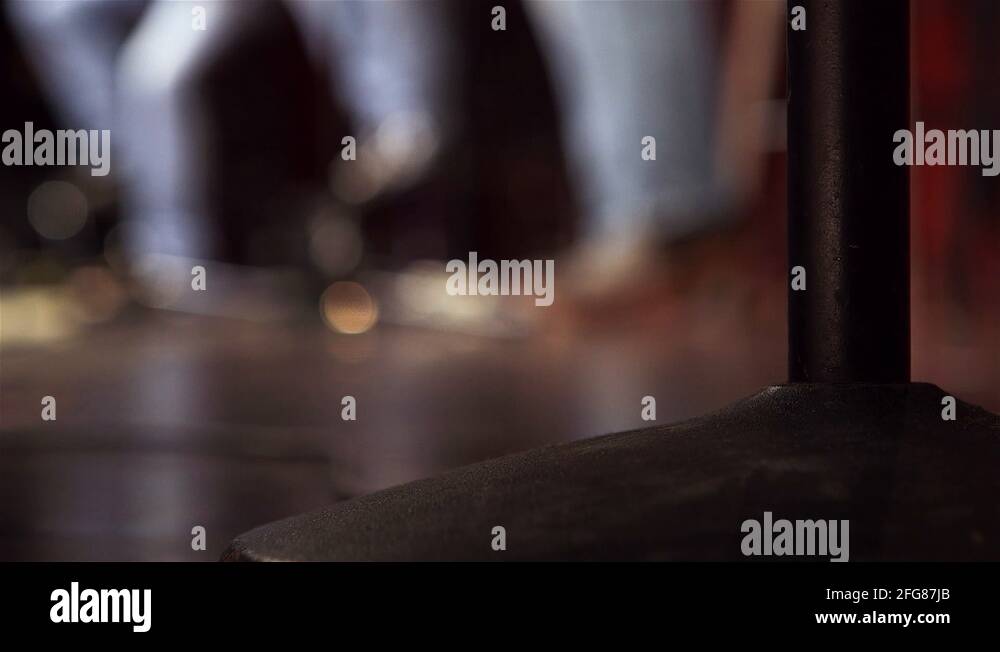 Performers tap their feet on stage at the Grand Ole Opry Stock Video
