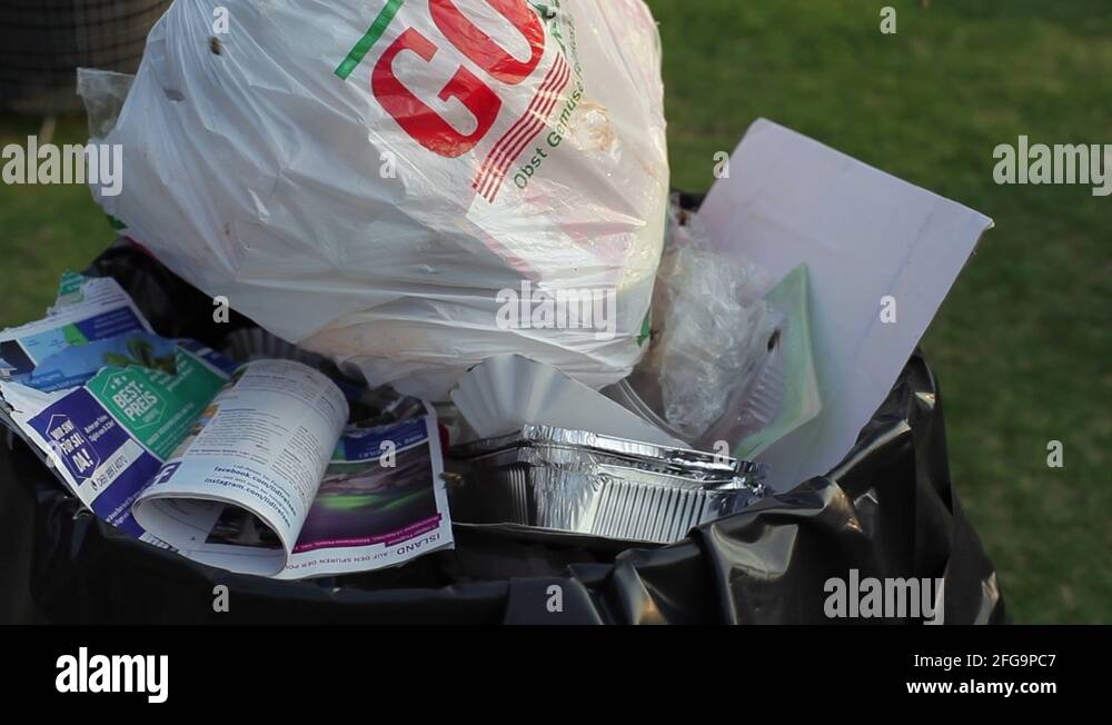 Overflowing garbage can Stock Videos & Footage HD and 4K Video Clips