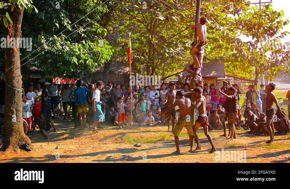 A bamboo pole dance Stock Videos & Footage HD and 4K Video Clips Alamy