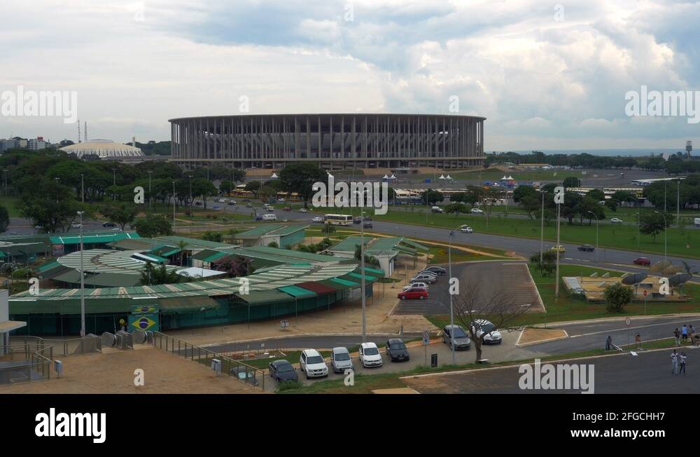 Brasilia national stadium architecture Stock Videos & Footage HD and