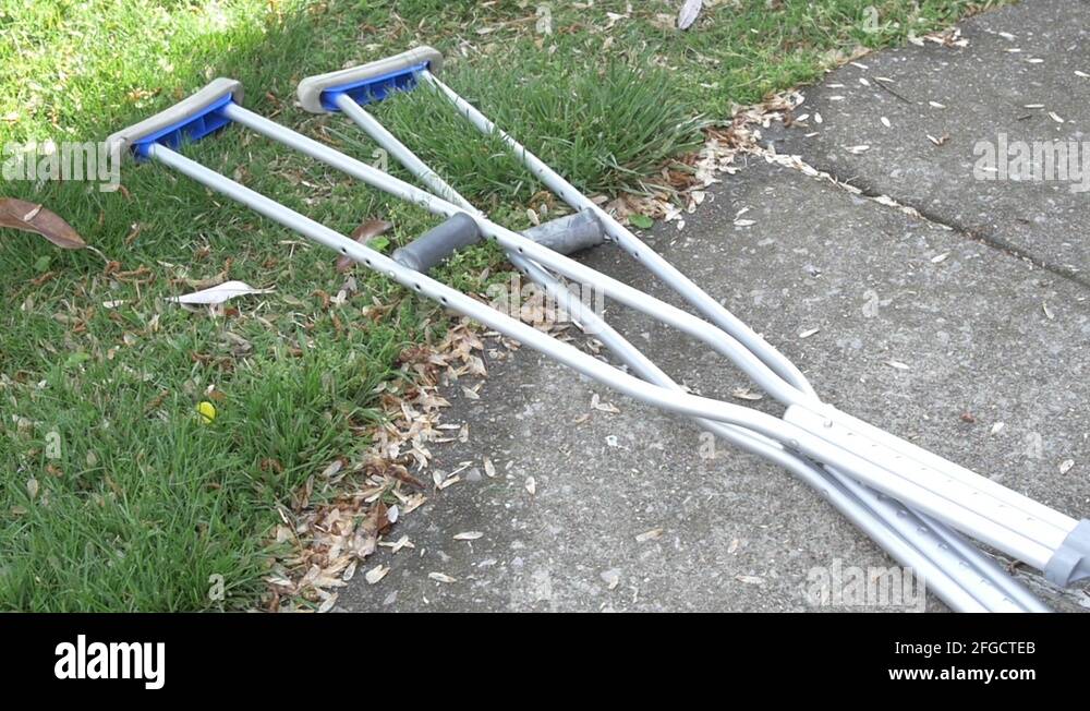 Crutches crutch injury hurt Stock Videos & Footage HD and 4K Video