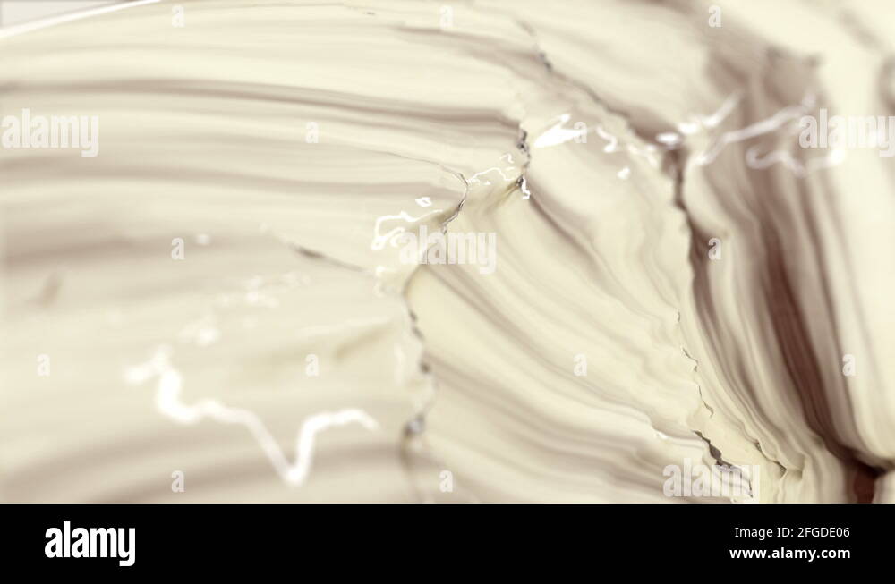 Mix of liquid Chocolate and Milk Seamless Loop Stock Video Footage