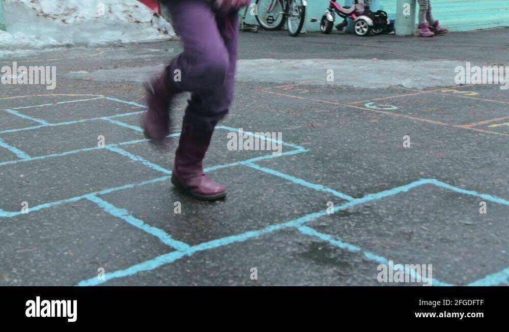 Kids playing hopscotch Stock Videos & Footage HD and 4K Video Clips Alamy