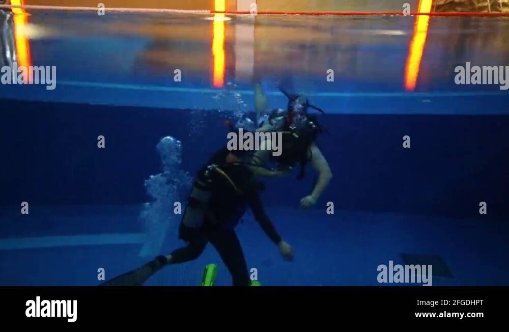 Diving instructor in swimming pool Stock Videos & Footage - HD and 4K ...