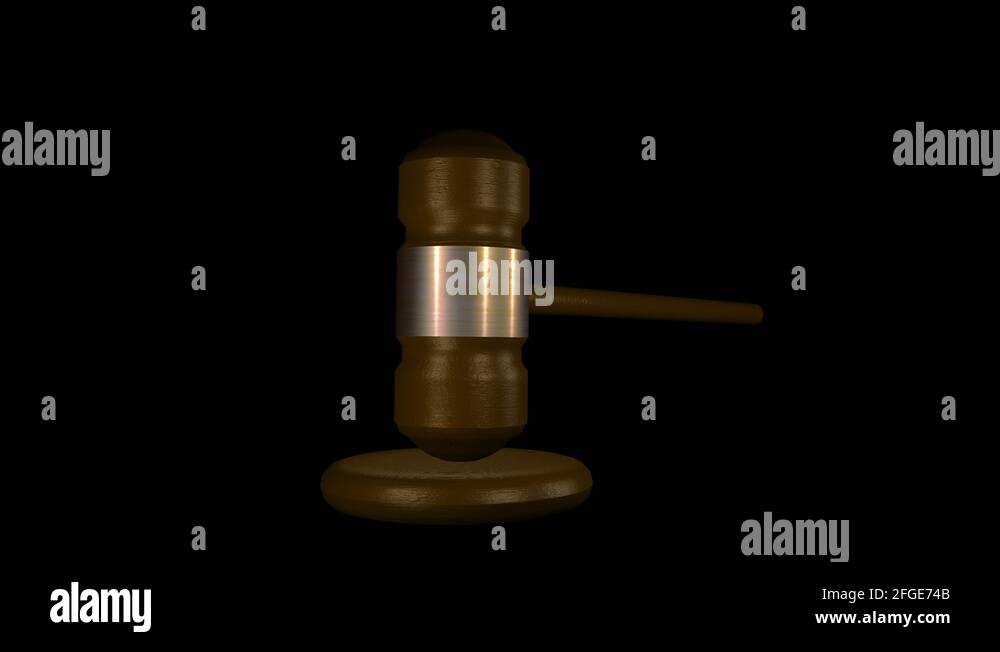 Bang of the Gavel Animation Stock Video Footage Alamy