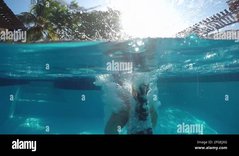 Woman Diving Swimming Pool Splash Stock Videos And Footage Hd And 4k Video Clips Alamy 2780