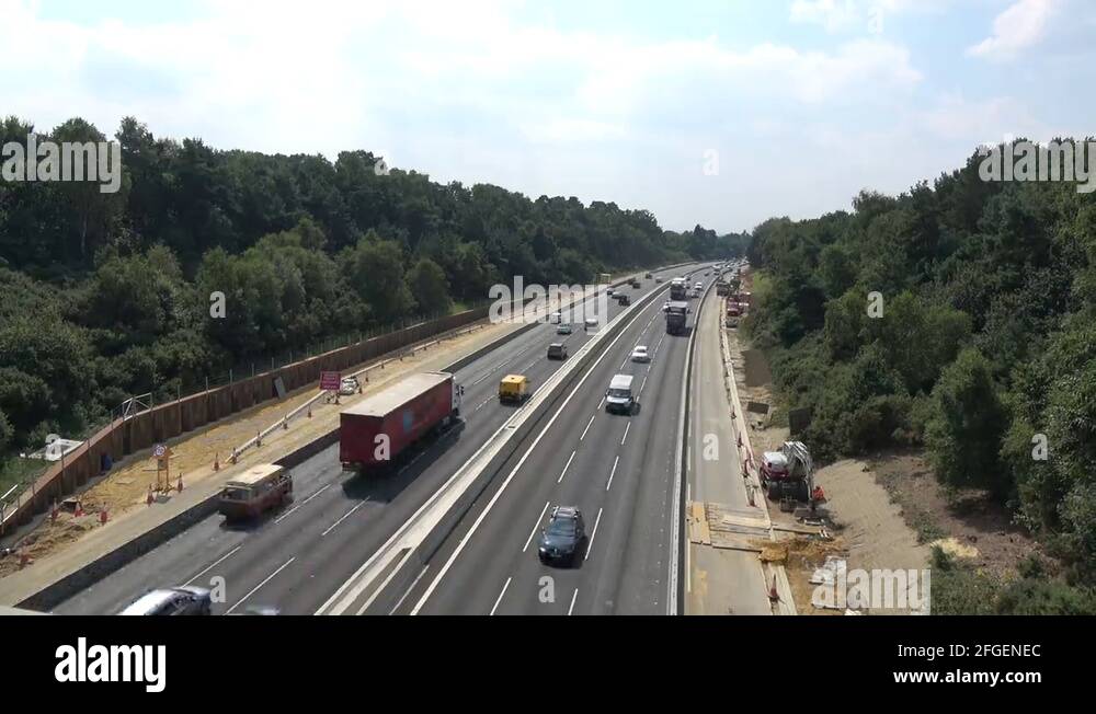 Traffic management in roadworks Stock Videos & Footage HD and 4K