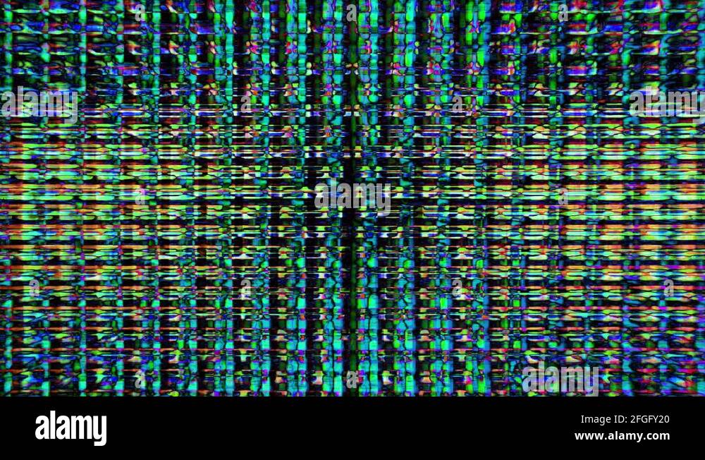 TV screen pixels flicker with motion Video Flux 070 HD, 4K Stock