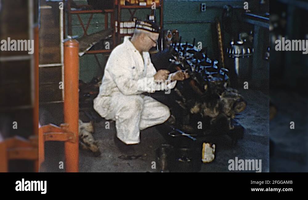 Machinist ENGINE REBUILD Machine Shop MAN 1960s Vintage Film Home Movie