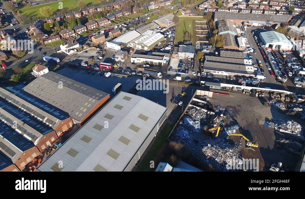 Birmingham factory aerial Stock Videos & Footage HD and 4K Video