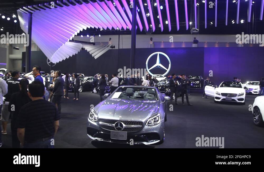 Mercedes Benz cars on display at Thailand Motor Expo 2016 in Bangkok