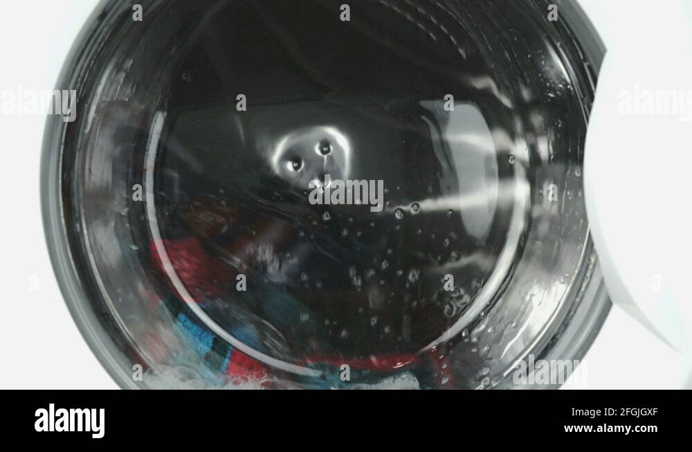 Washing machine. Working process Stock Video Footage Alamy