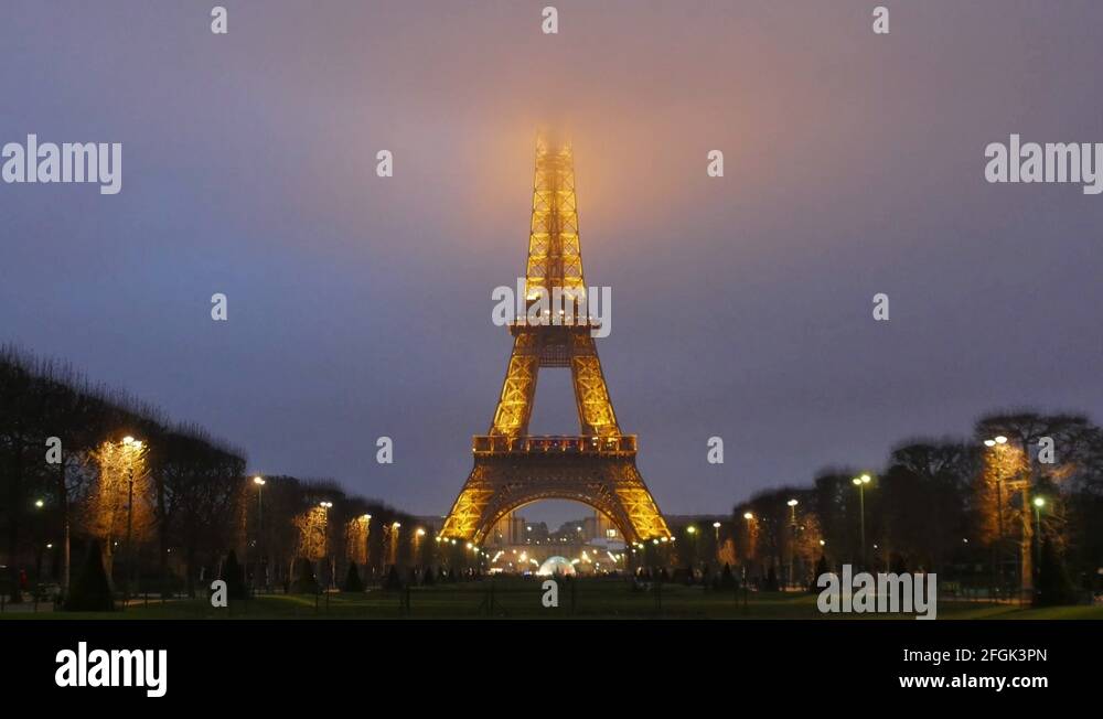 Eiffel TowerParisFranceTime Lapse Stock Video Footage Alamy