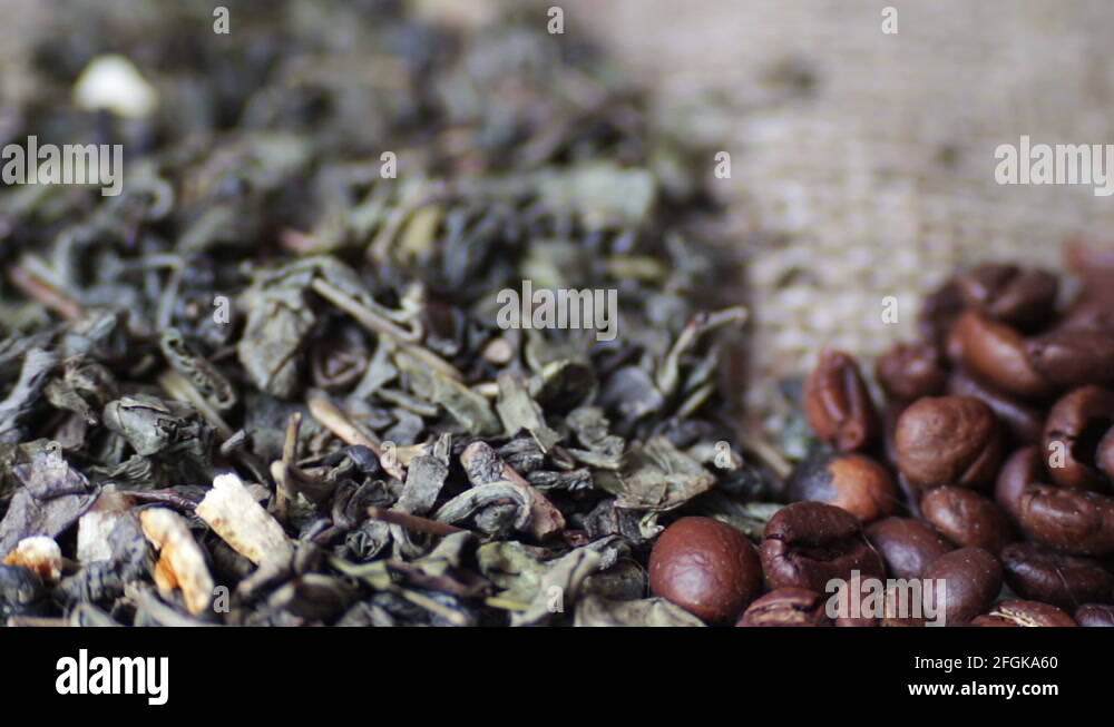 Coffee beans tea leaves Stock Videos & Footage HD and 4K Video Clips