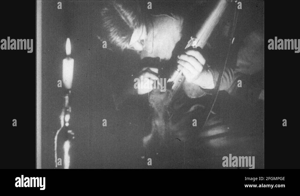 UNITED STATES 1910s soldiers clean guns. Soldier brings letter to